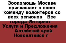 Зоопомощь.Москва приглашает в свою команду волонтёров со всех регионов - Все города Интернет » Услуги и Предложения   . Алтайский край,Новоалтайск г.